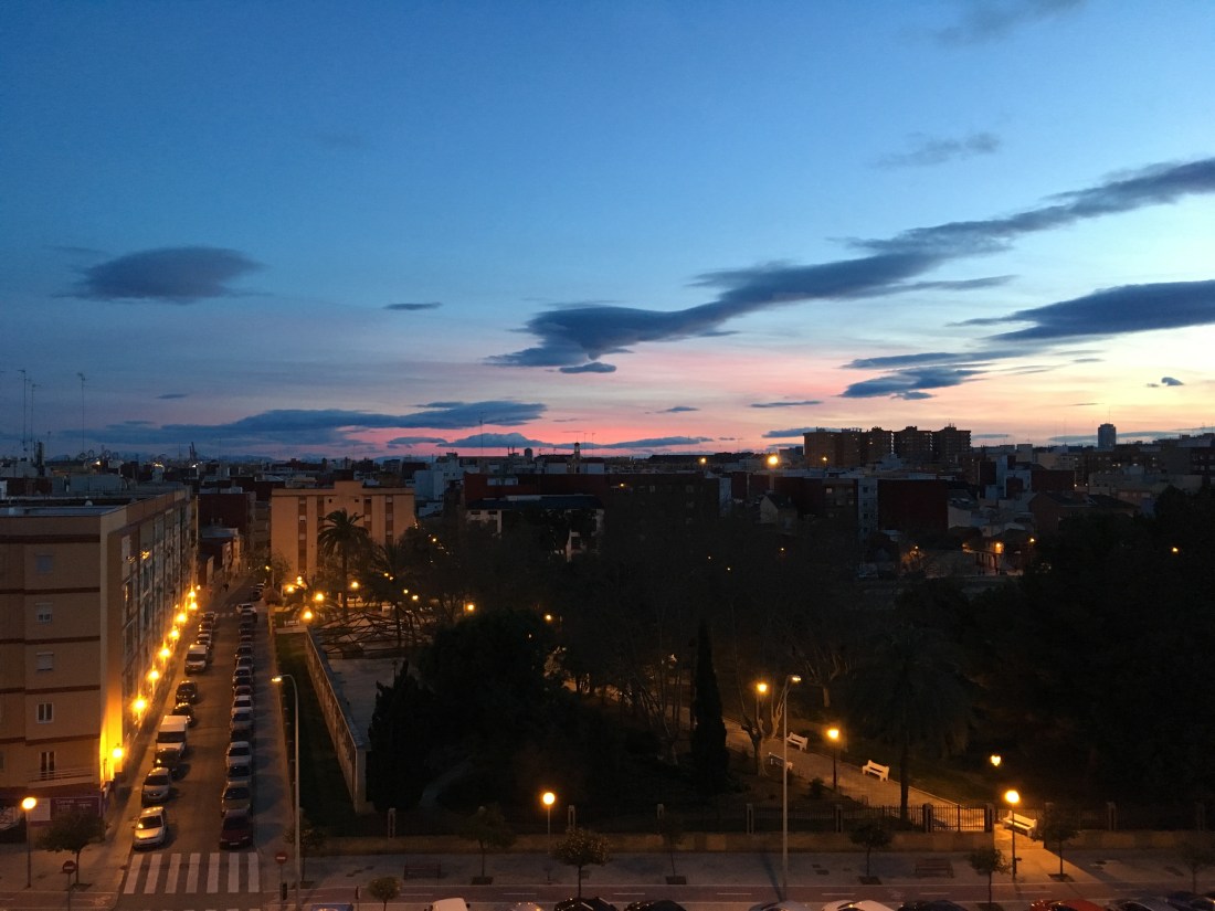 Sunset over Valencia